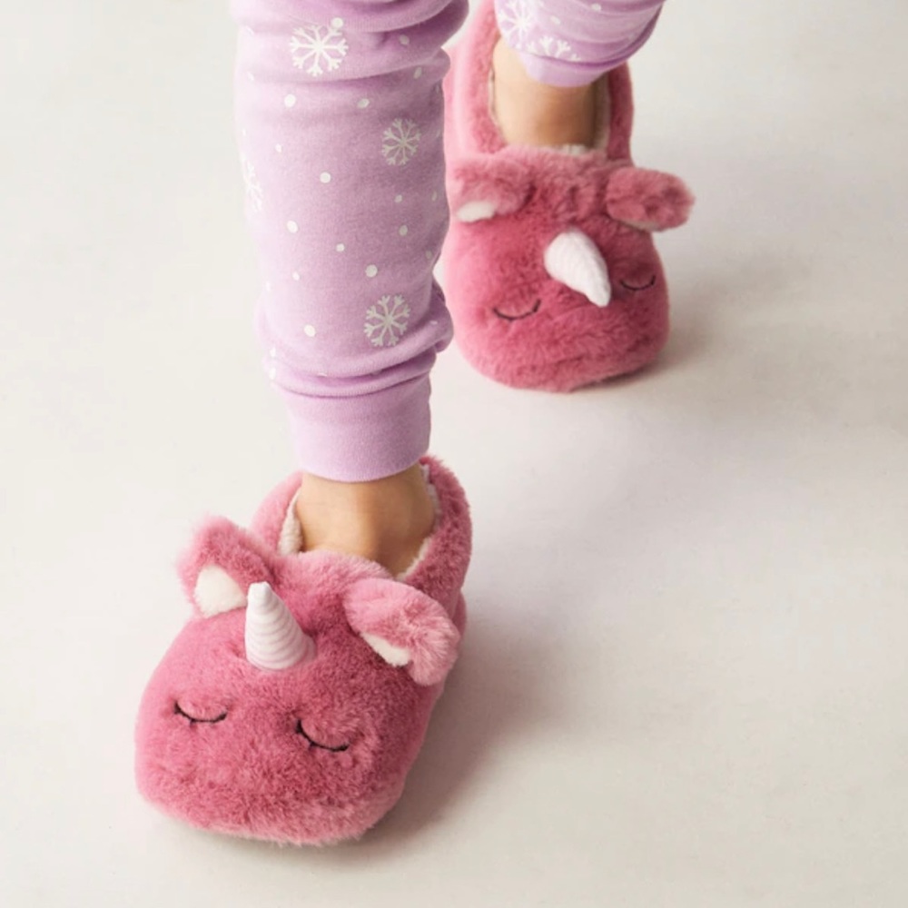 Wonder Co. Toddler Unicorn Slippers, Pink